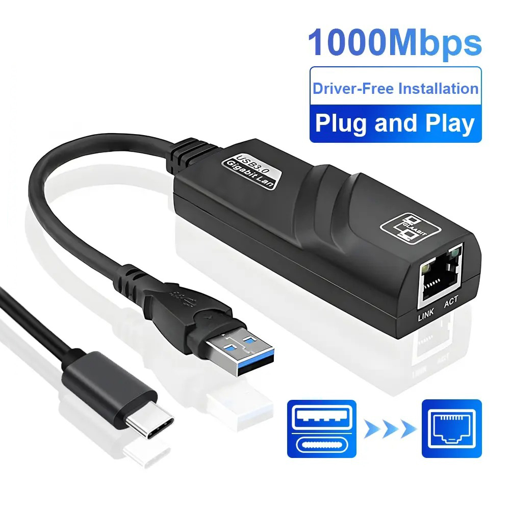 Laptop Accessories Hub - Адаптер Wi-Fi USB 3.0 HUB Ethernet