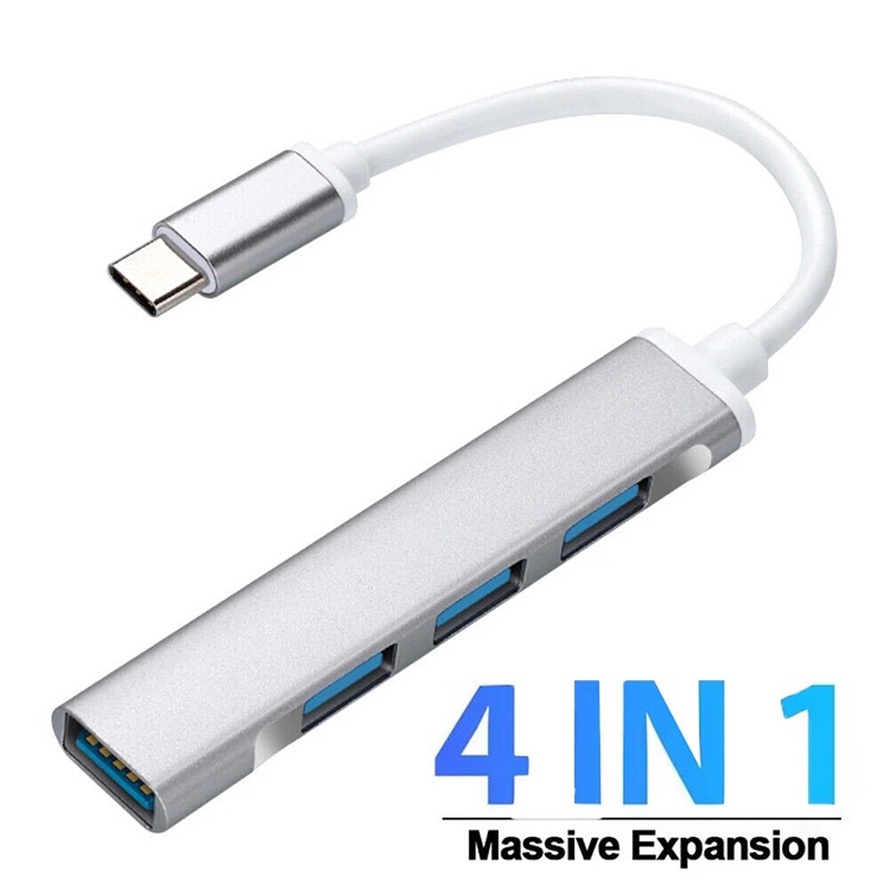 Laptop Accessories Hub - 4-в-1 адаптер-хаб Type-C с 4 портами