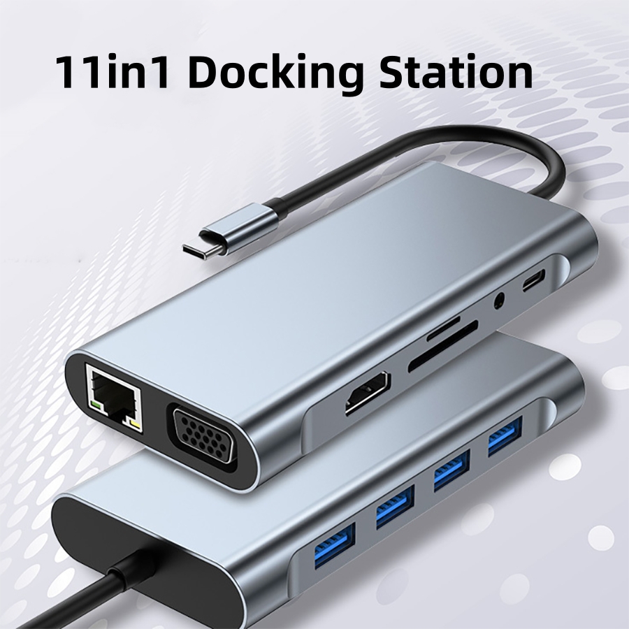 Laptop Accessories Hub - Док-станция для ноутбука 11-в-1 USB C
