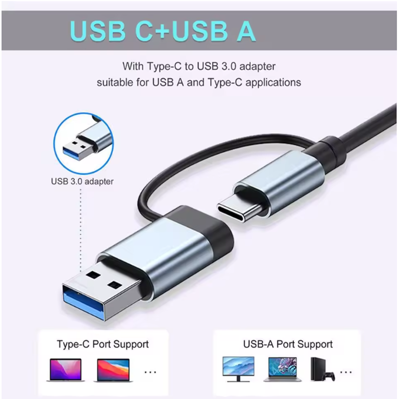 5/7/8-портовый USB-хаб-концент – обзор и цена Laptop Accessories Hub