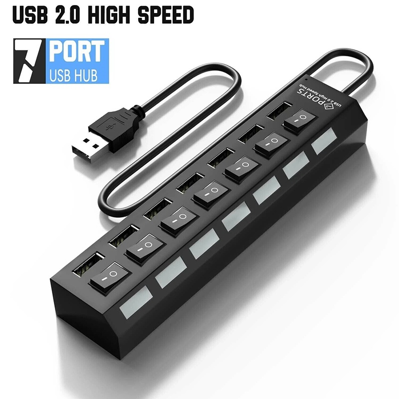 USB-хаб 7-в-1 с поддержкой USB – обзор и цена Laptop Accessories Hub