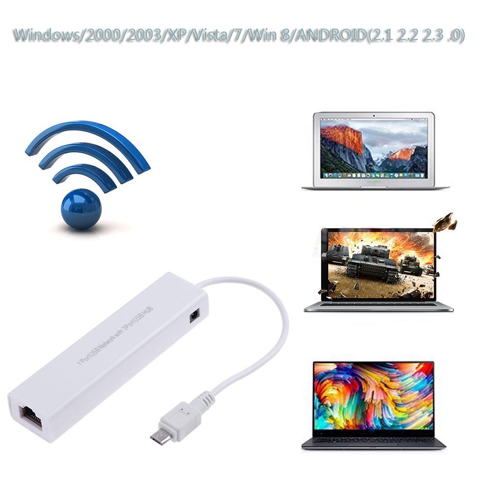 OTG 3 порта USB 2,0 концентрат – обзор и цена Laptop Accessories Hub