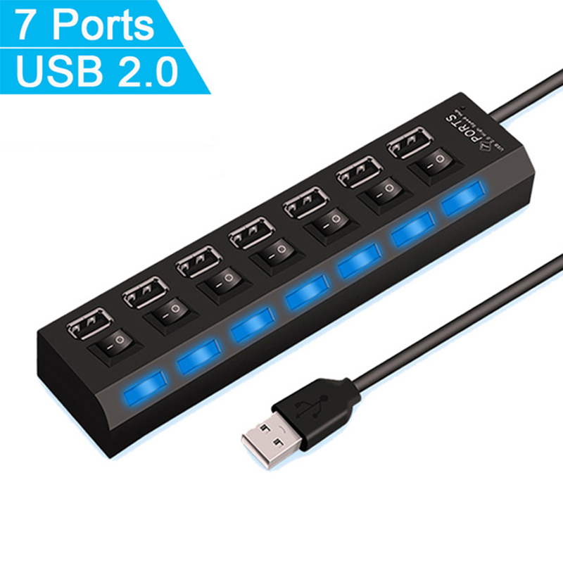 7-портовый USB 2.0-хаб-разветв – обзор и цена Laptop Accessories For Office